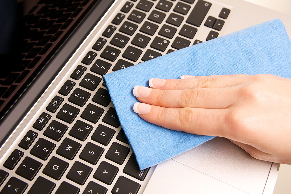 Tipps zum Reinigen der Laptoptastatur