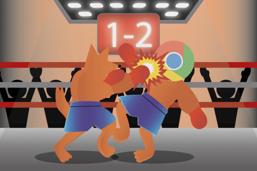 Chrome vs. Firefox 1:2